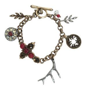 LUCKY BRAND two tone Charm bracelet